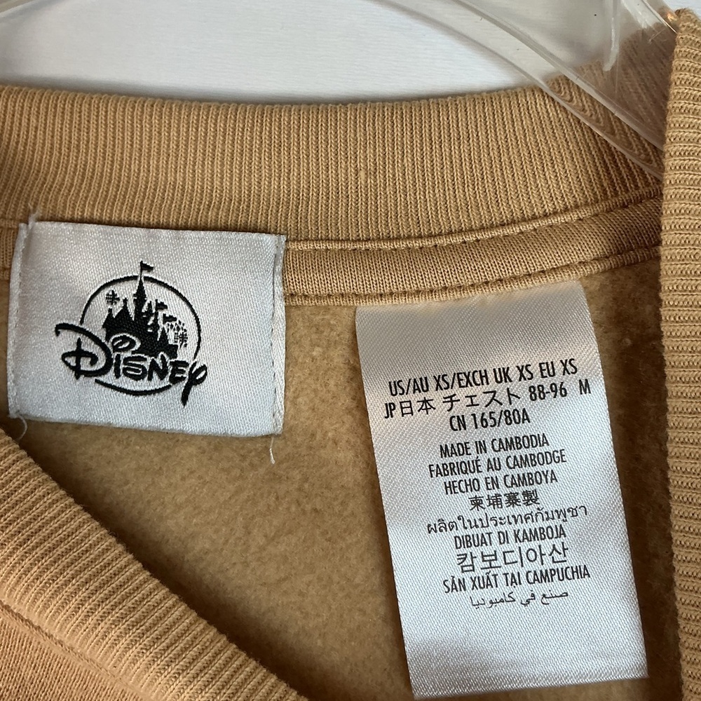 Disney Tan Goofy Skiing Graphic Crewneck Sweater 788 - Picture 3 of 6
